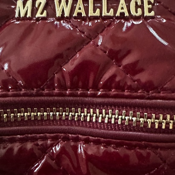 MZ Wallace Quilted Micro Crosby Crossbody Bag in Port Lacquer /Gold - Picture 4 of 11